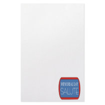 Memorial Day Salute Stationery