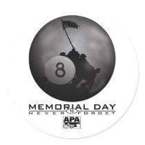 Memorial Day Round Sticker