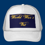 Memorial Day World War 1 VetTrucker's Hat hats