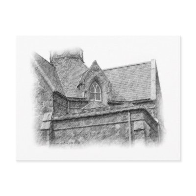 Memorial Hall Postcard by Pattiann_Malynn