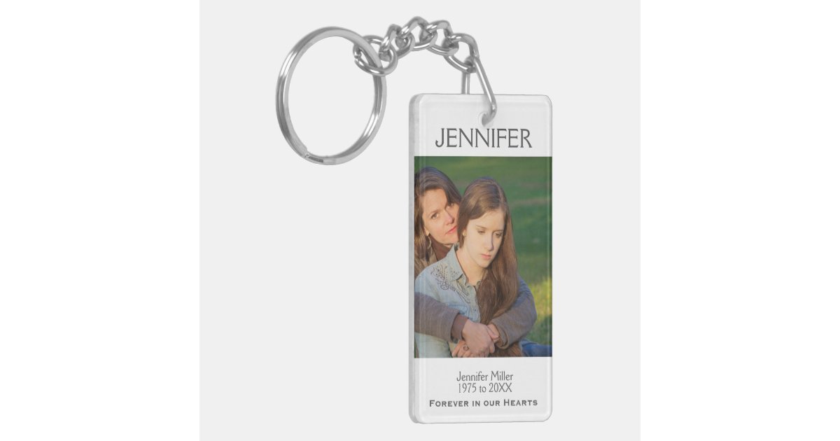 Memorial Keepsake Keychain Zazzle