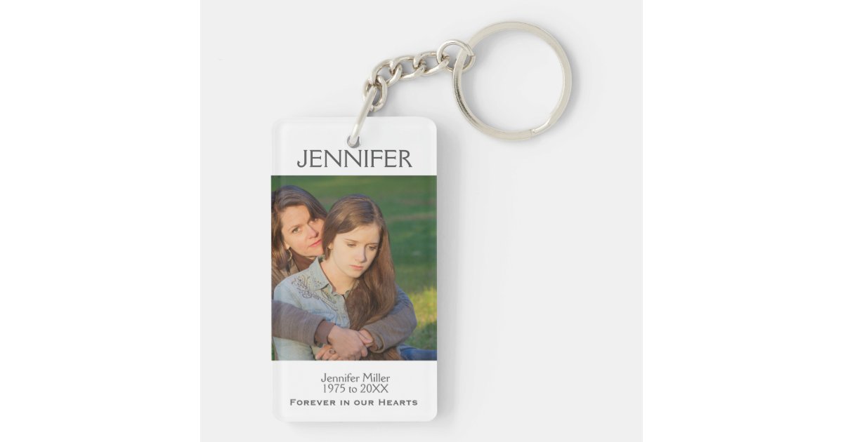 Memorial Keepsake Keychain Zazzle