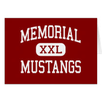 Memorial - Mustangs - High School - Houston Texas cards by customteamsportswear Memorial - Mustangs - High School - Houston Texas cards