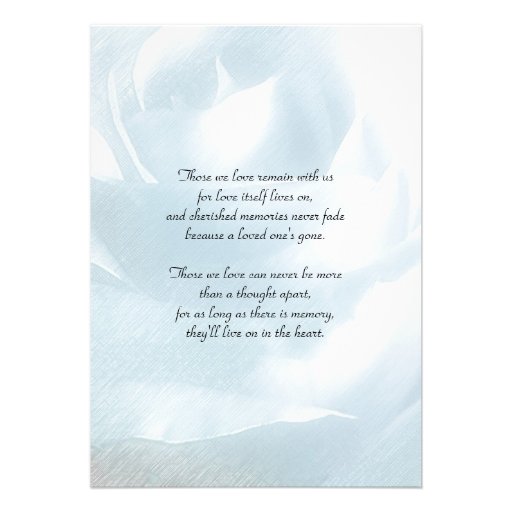 Memorial Service Announcement