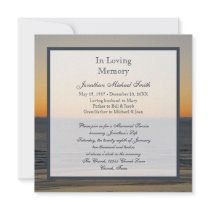 Memorial Service Announcement Invitation