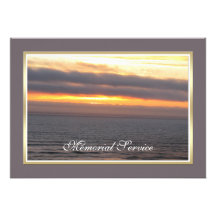 Memorial Service Invitation Announcement