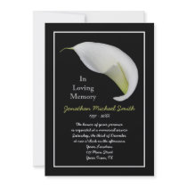 Memorial Service Invitation Announcement Template