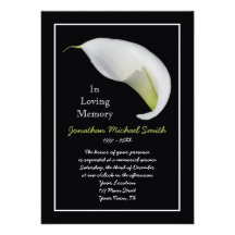 Memorial Service Invitation Announcement Template