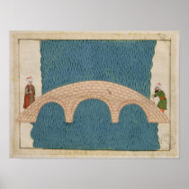 Memorie Turchesche' depicting the Galata Bridge Posters
