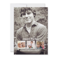 Memories 4 Photo Graduation Announcement 