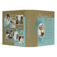 Memories and Recipes 3 Ring Binders