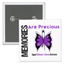 Memories Are Precious Alzheimer's Disease Buttons