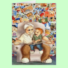 'Memories' by Suzi German - Card - A Grandfather shares joyful memories...