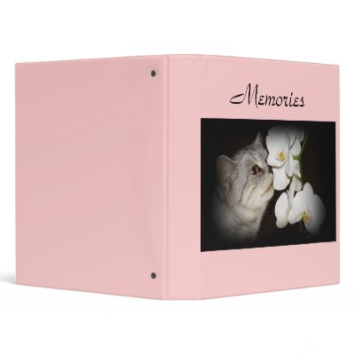 Memories cat and flowers binder by mmersdesign