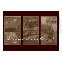 MEMORies I - brown Vintage Tryptichon Card