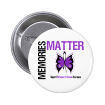 Memories Matters v2 Alzheimer's Disease Pinback Buttons