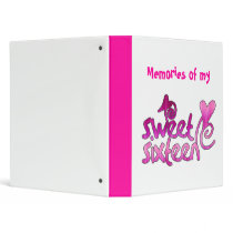 Memories of my Sweet Sixteen Vinyl Binder