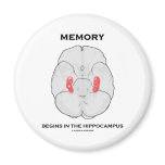 Memory Begins In The Hippocampus (Psychology) Fridge Magnet