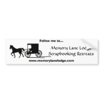 Memory Lane Lodge Bumper Sticker bumper stickers
