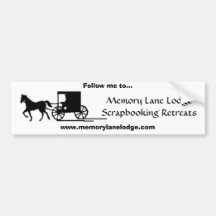 Memory Lane Lodge Bumper Sticker