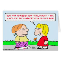 memory stick study tests educations cards