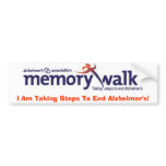 Memory Walk bumper sticker