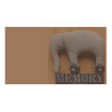 memory word with elephant profilecard