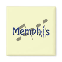 memphis blue with music notes magnets