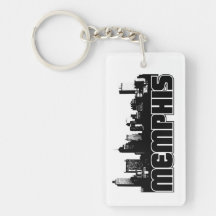 Memphis Skyline Acrylic Keychain
