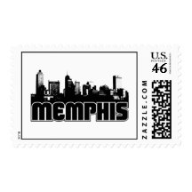 Memphis Skyline Postage Stamp