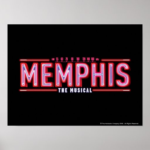 MEMPHIS - The Musical Logo Posters