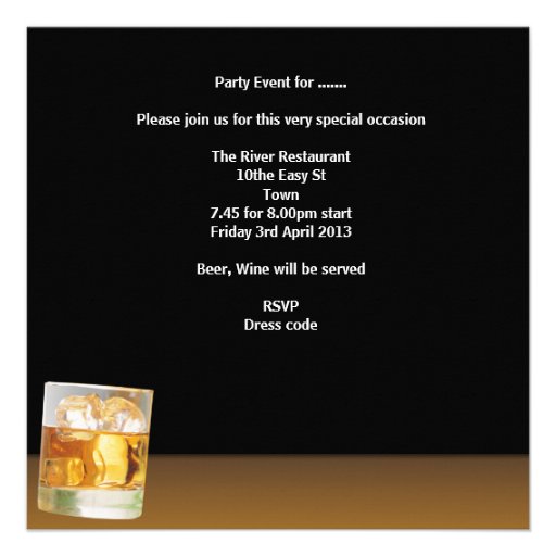 Men 30th Birthday Party Drinks Beer Boys Night 2 Personalized Announcement