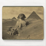 Men and Camels on the Paw of the Sphinx, Pyramids Mouse Pads