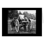 Men and Cannon at Fair Oaks, VA Encampment 1862 Greeting Cards