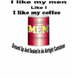 men and coffee. t-shirts