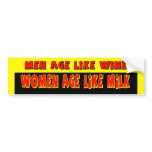 Men and Women Age Bumper Sticker