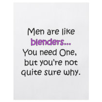 Men Are Like Blenders flyers by FunnyStuffStore Men Are Like Blenders flyers
