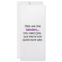 Men Are Like Blenders rack cards