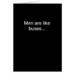 Men Are Like Buses cards