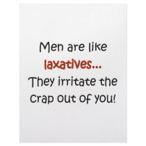 Men Are Like Laxatives letterhead by FunnyStuffStore Men Are Like Laxatives letterhead