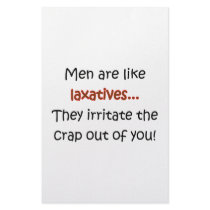 Men Are Like Laxatives stationery by FunnyStuffStore Men Are Like Laxatives stationery