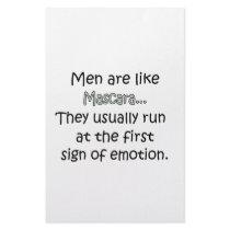 Men Are Like Mascara stationery by FunnyStuffStore Men Are Like Mascara stationery