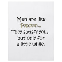 Men Are Like Popcorn flyers by FunnyStuffStore Men Are Like Popcorn flyers