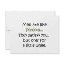 Men Are Like Popcorn invitations by FunnyStuffStore Men Are Like Popcorn invitations