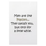 Men Are Like Popcorn Stationery Design