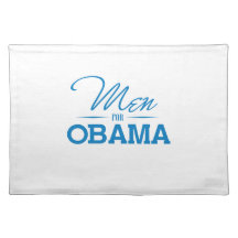 MEN FOR OBAMA -.png Place Mats