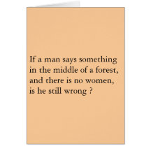 Men Forest Card