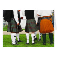 Men In Skirts Card