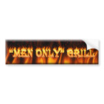 men only grill bumper stickers