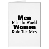 Men Rule The World Women Rule The Men Cards